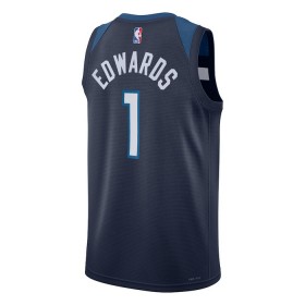NBA Minnesota Timberwolves Trikot Anthony Edwards 1 Nike 2022-23 Icon Edition Navy Swingman - Herren